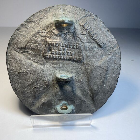 WWI US Veteran Grave Marker 1917–1918 Cast Iron Star Luzerne County Antique - Picture 14 of 16